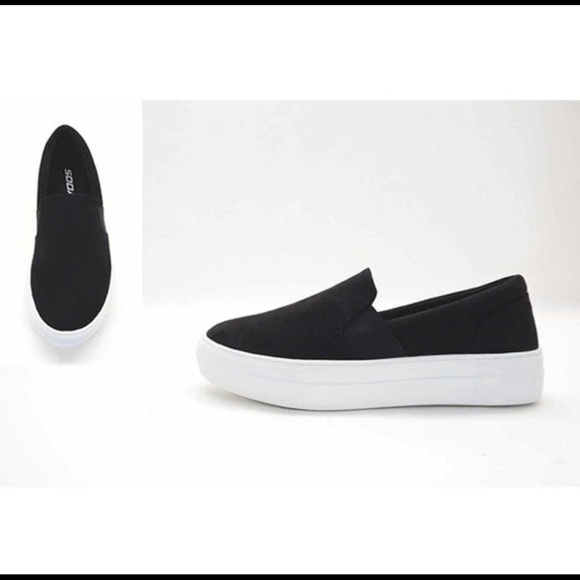 Sueded Slip-on Platform Sneakers - Picture 2 of 3